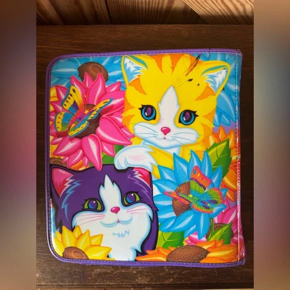 Lisa Frank Kittens, Sunflowers, and Butterflies 3 Ring Binder and Zipper Pouch - Picture 5 of 6